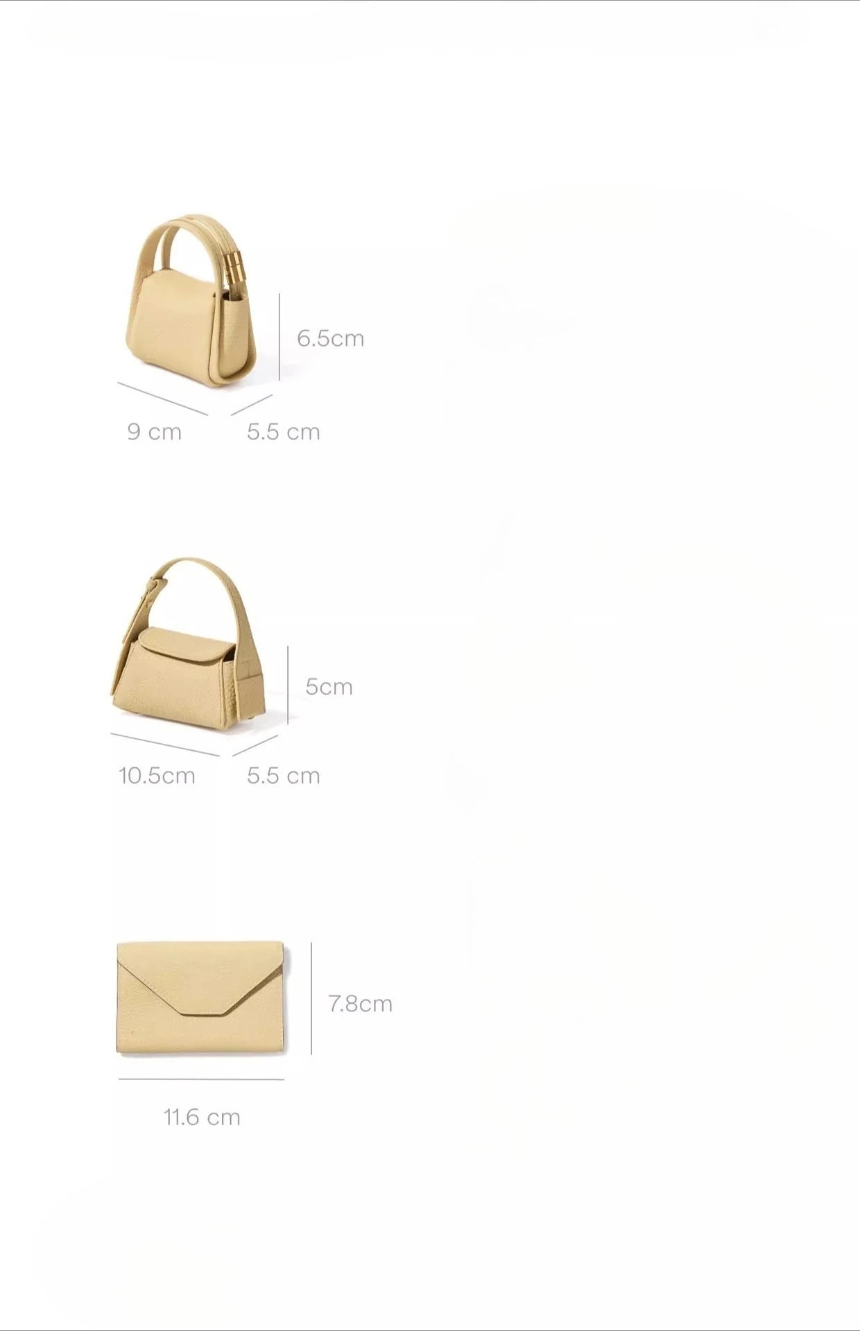 CKKUI cuir mignon Mini stockage Hobos sac dames rouge à lèvres clé petits sacs à main couleur unie à la mode écouteur porte-monnaie sacs