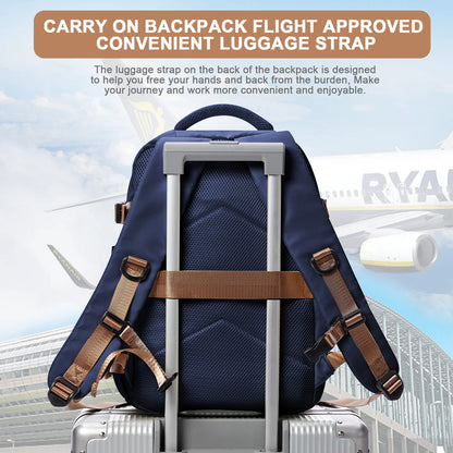 Sac à dos de voyage, sac de cabine, sac à dos Ryanair 40x20x25, sac à dos pour ordinateur portable 15,6 pouces pour hommes et femmes, sac à dos décontracté 40x28x17