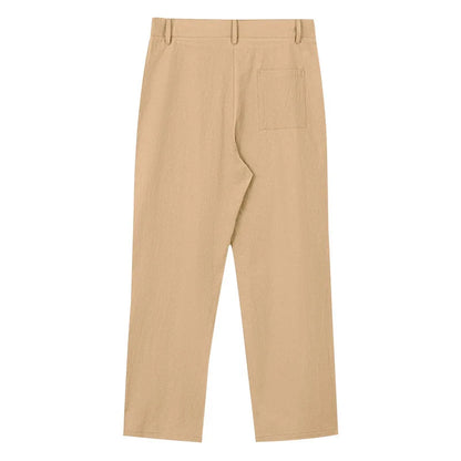 BERAKAH SUPRÊME – pantalon de costume décontracté en lin pour hommes, couleur unie, nouvelle mode, pantalon de plage à jambes larges, européen et américain
