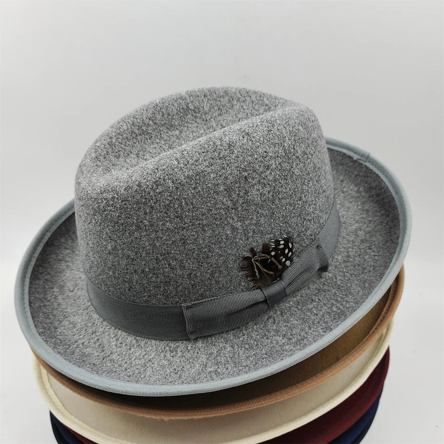 NOUVEAU chapeau de tarte de porc bord hommes femmes Fedora classique gentleman melon cosplay derby melon anglais chapeau panama jazz chapeau en gros