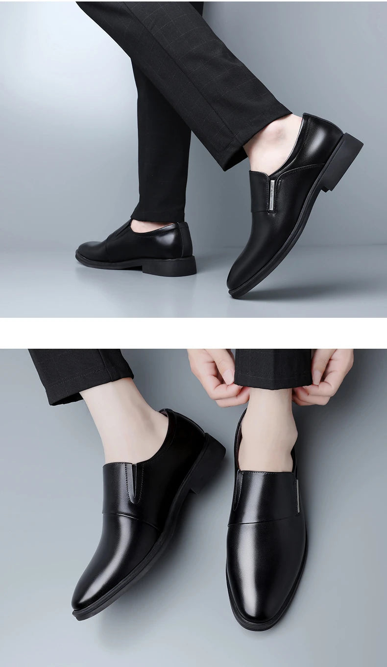 Nouvelle mode robe chaussures pour hommes bout pointu en cuir hommes décontracté formel mocassins affaires mariage Oxfords chaussures Zapatillas De Hombre