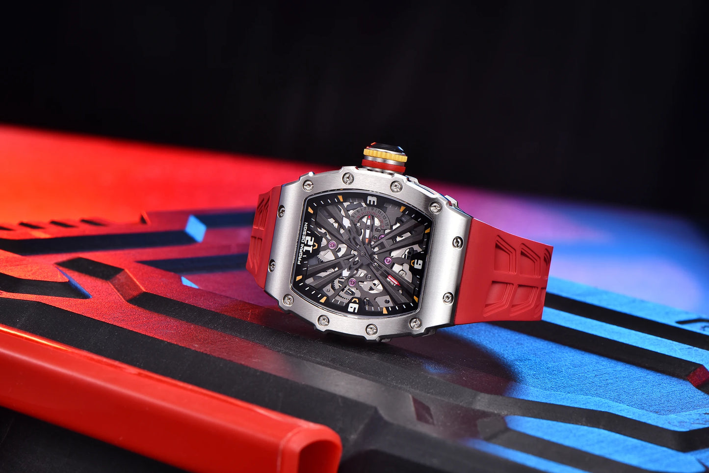 PAGANI UCO-Montre à Quartz pour Homme, Modules Movt VH65, Cadran Seton, 2024 m, Étanche, dehors, Rectangle, Verre Saphir, Nouveau, 100