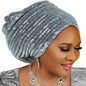 Turban Plissé pour Femme, Cravate de Sauna, ixde Mariage Africain, Nigeria, 2025