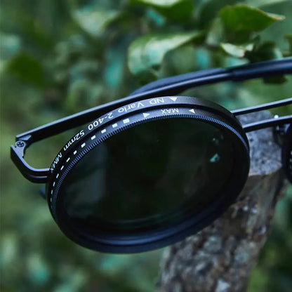 Lunettes polarisées arrondie de pêche avec lentilles filtrantes ND lunettes de soleil polarisées lunettes filtrantes de pêche pour hommes conduite pêche