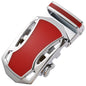 Ceinture en alliage métallique pour hommes, 3.5cm, boucle automatique à dégagement rapide, Clip de ceinture d'affaires, sans trous, boucle de ceinture en cuir bleu rouge
