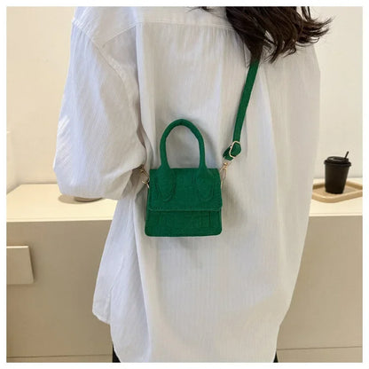 Sac à main en feutre coloré pour femme, mini sacs à main, sac à bandoulière, motif pierre, initié