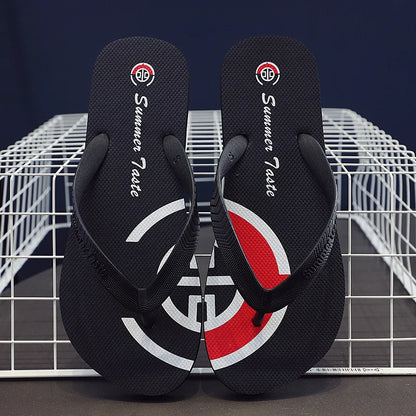 Nouveaux tongs antidérapantes pour hommes, sandales de plage tendance pour couples, motifs uniques, diapositives d'été unisexes durables pour l'extérieur, pour vêtements décontractés