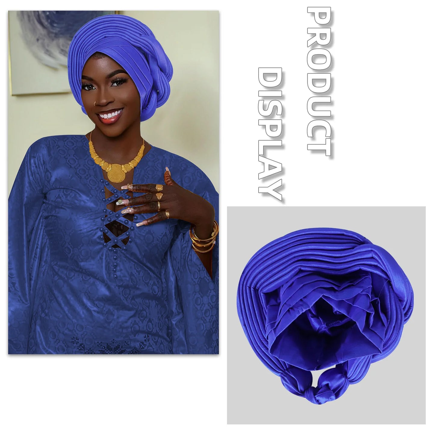 Mode africaine musulmane Turban casquette femmes Autogele couvre-chef dame bandeau Nigeria mariage couvre-chef Turbante Mujer 2025
