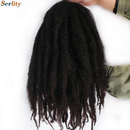 Marley Twist cheveux tressés pré - étirés pack de 1 - 6 ombre boucles africaines crochet cheveux tressés pour faux locs Jumbo Marley Twist cheveux