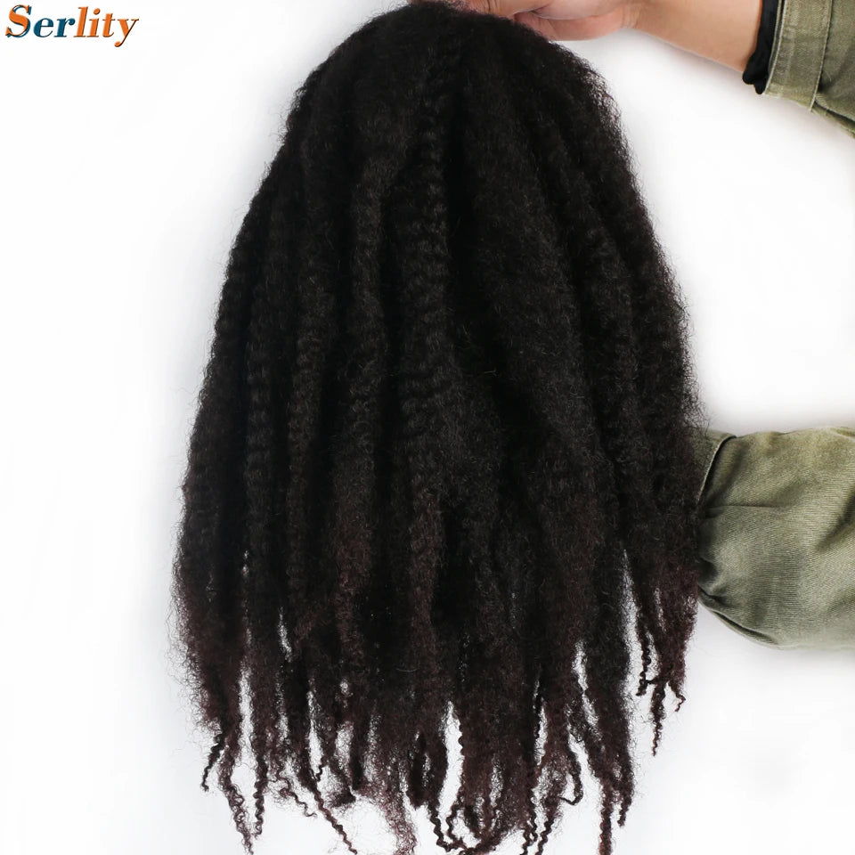 Marley Twist cheveux tressés pré - étirés pack de 1 - 6 ombre boucles africaines crochet cheveux tressés pour faux locs Jumbo Marley Twist cheveux