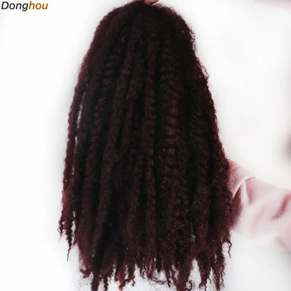 Marley Hair 18 pouces cheveux synthétiques tressés Marley Ombre noir brun blond gris 350 pour cheveux tressés Afro Kinky Marley Twist