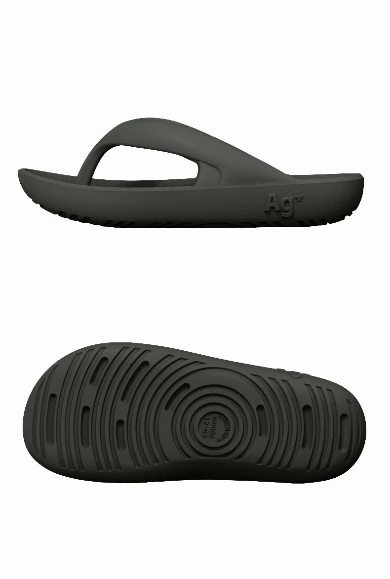 Sandales coulissantes d'été pour hommes, pantoufles antidérapantes à fond épais EVA, tongs d'extérieur confortables et respirantes