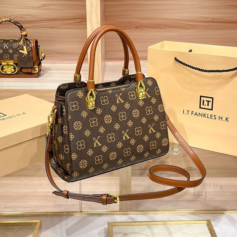 Sac à main de marque de luxe pour femmes, sac à main pour maman, Texture de haute qualité, rétro, épaule simple diagonale, grande capacité, nouvelle collection 2025