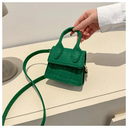 Sac à main en feutre coloré pour femme, mini sacs à main, sac à bandoulière, motif pierre, initié