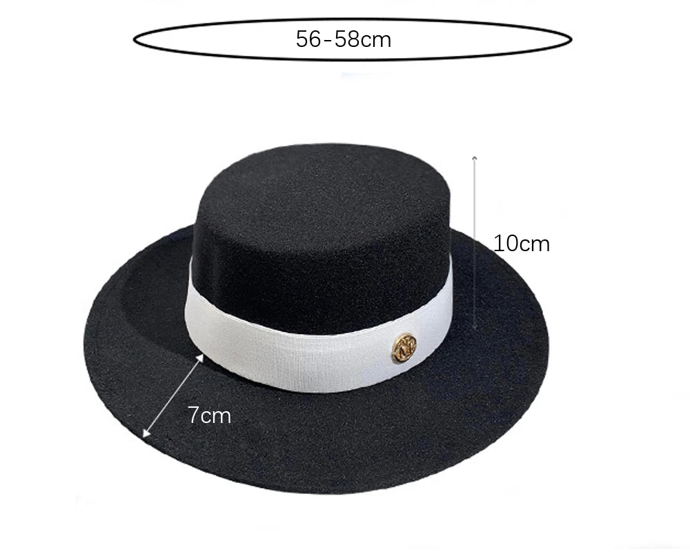 Fedora chapeaux pour femmes mode élégant melon robe casquettes Panama église mariage ruban bande chapeau hommes feutre Jazz chapeau
