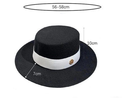 Fedora chapeaux pour femmes mode élégant melon robe casquettes Panama église mariage ruban bande chapeau hommes feutre Jazz chapeau