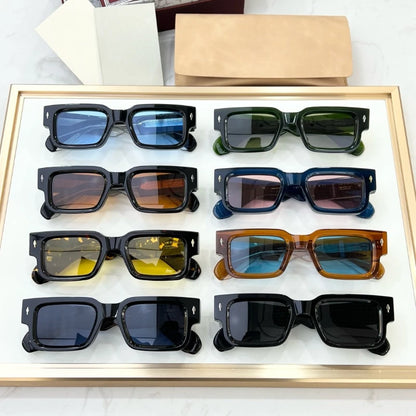 JMM ASCARlI lunettes de soleil carrées en acétate UV400 2025 lunettes photochromiques vintage de luxe pour hommes femmes voyage en plein air avec étui