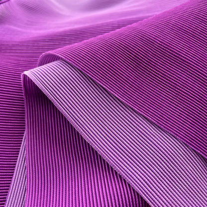 Miyake pli changement progressif couleur bord ondulé costume soleil jupe plissée à la mode et élégant deux pièces ensembles tenues pour femmes