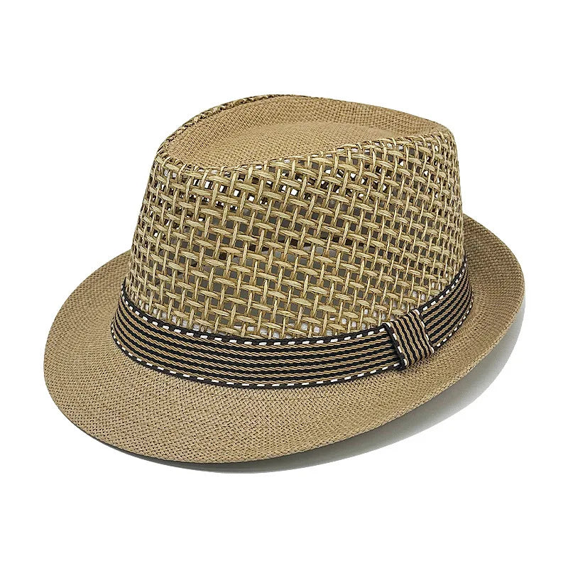 Nouveau chapeau Panama mode d'été Simple hommes et femmes à large bord femme Jazz haut-de-forme classique Gentleman chapeau de soleil hatsombrero hombre