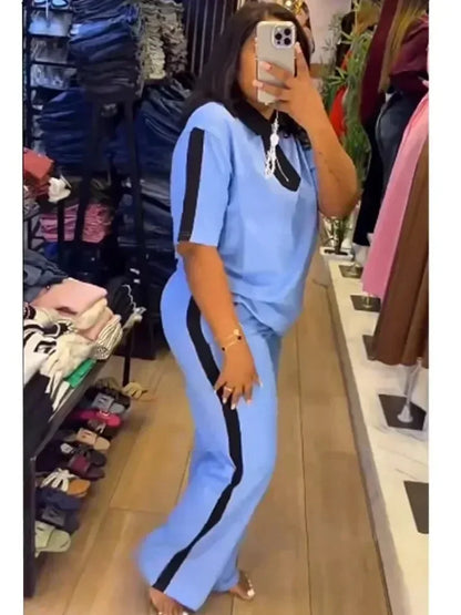 2 pièces femmes ensembles Dashiki africain nouveauté été automne correspondant ensembles deux pièces ensembles haut pantalon costumes tenues vêtements