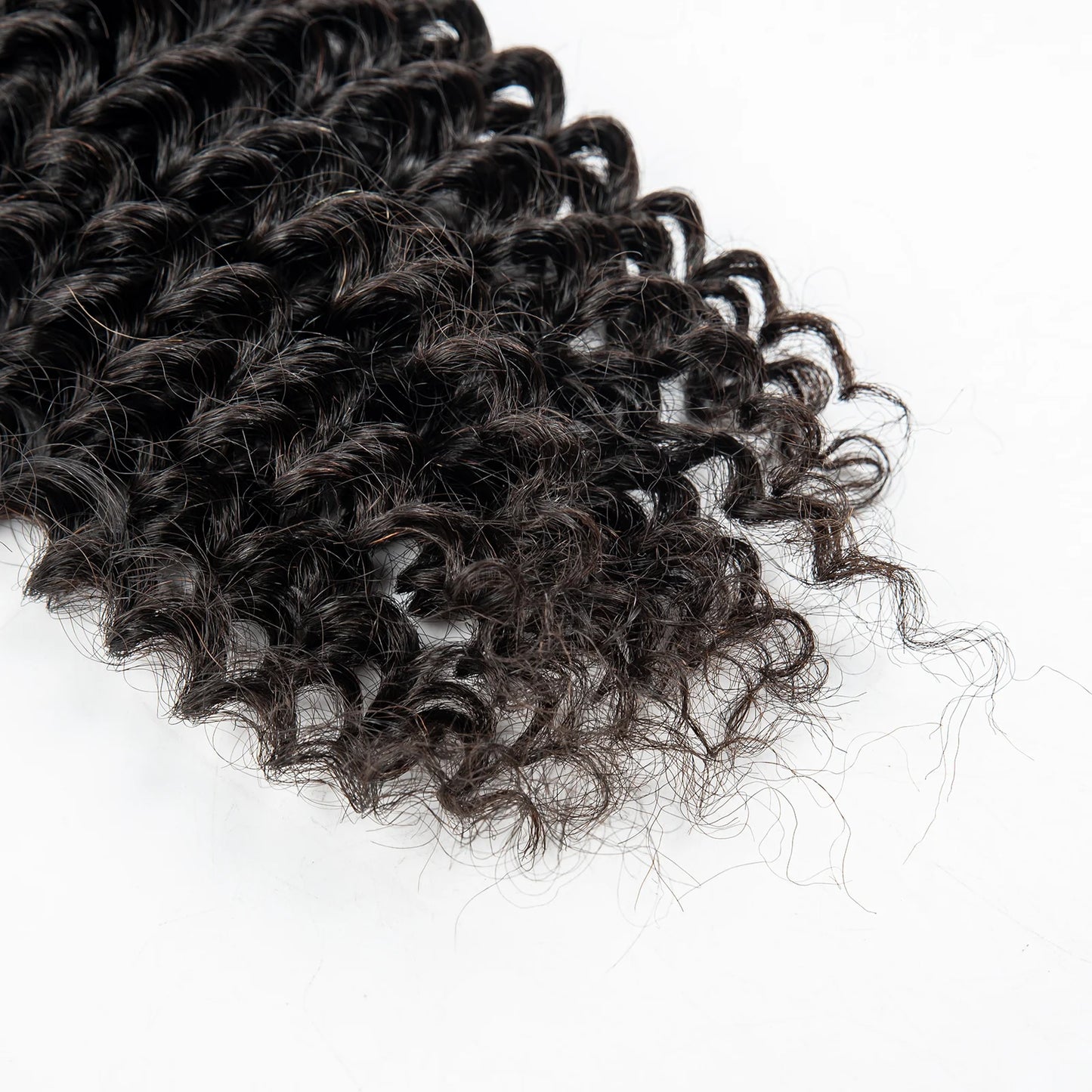 100 gramme/paquet pré-séparé Crochet cheveux humains vague profonde en vrac Invisible sans noeud Crochet Extensions de cheveux humains pour les femmes noires