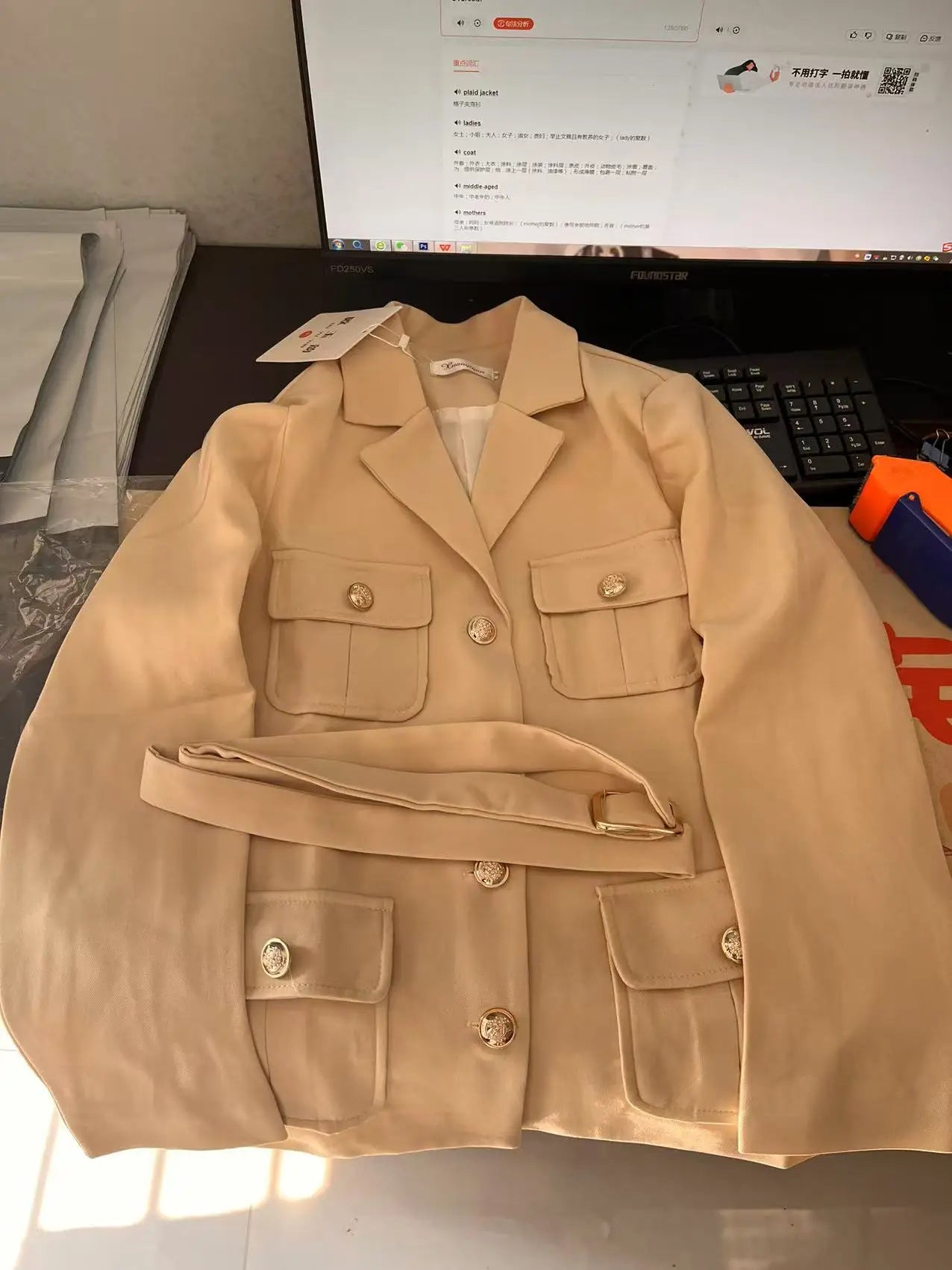 Femmes Blazer manteau nouveau 2025 automne à manches longues décontracté simple boutonnage élégant bureau taille dames costume veste dame vêtements d'extérieur