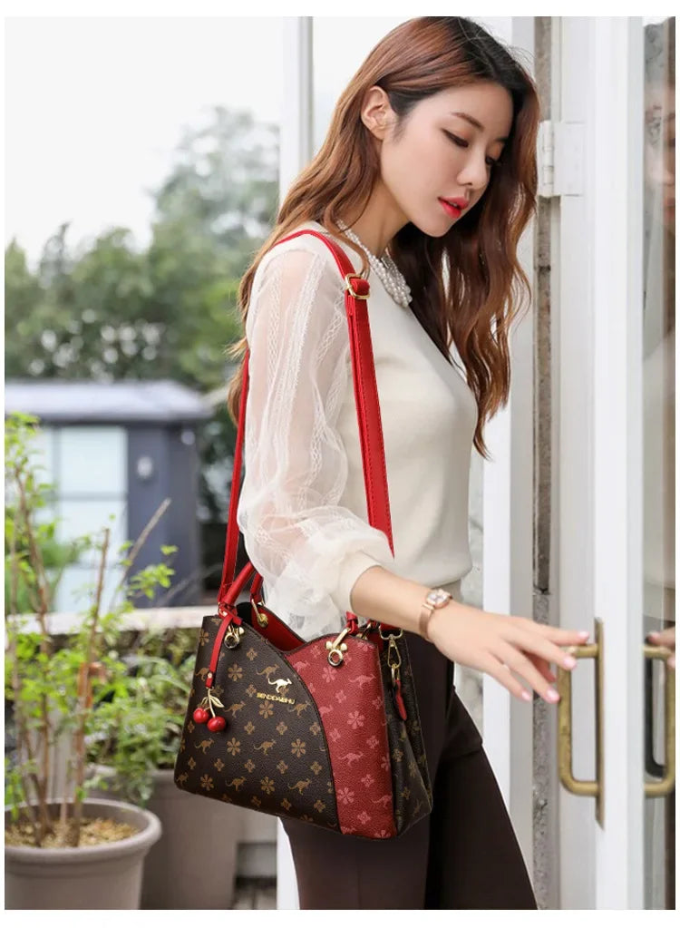 Kangourou femmes sac à main épaule sac à bandoulière automne nouveau Style à la mode maman sac grande capacité fermeture à glissière dames sac à main