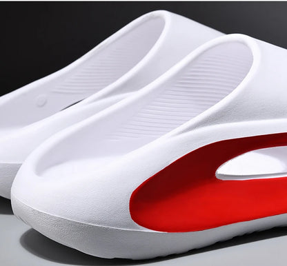 Pantoufles d'été à semelle épaisse pour hommes et femmes, sandales d'intérieur à fond souple EVA, chaussures de plage légères, tongs