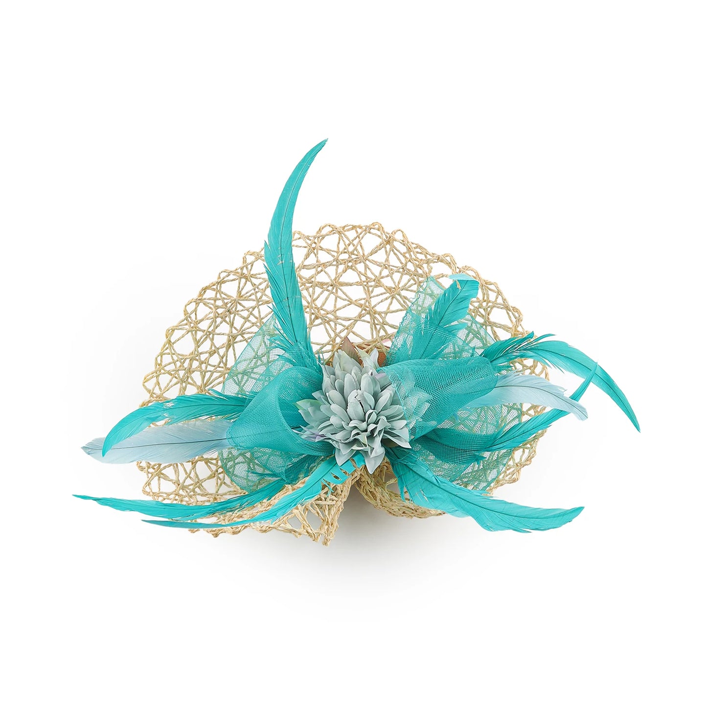 Chapeau fascinateur en plumes et fleurs, Design Unique, chapeau Derby pour fête de thé, mascarade, décoration de cheveux, cadeau de noël pour femmes