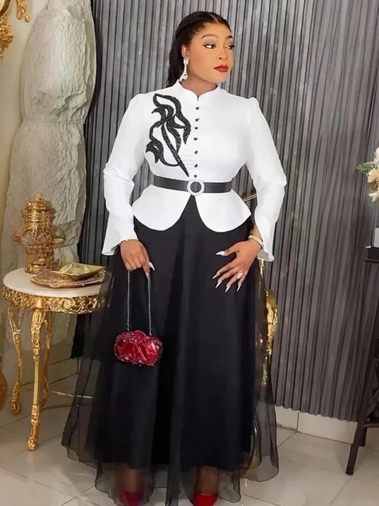 Robes africaines élégantes pour femmes, vêtements africains, grande taille, Robe longue de fête de mariage turque, Dashiki Ankara, nouvelle collection 2025