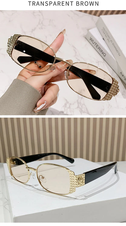 Nouvelle marque de mode Vintage lunettes de soleil femmes de luxe concepteur 2025 voyage en plein air nuances lunettes à la mode fête haut d'été lunettes de soleil