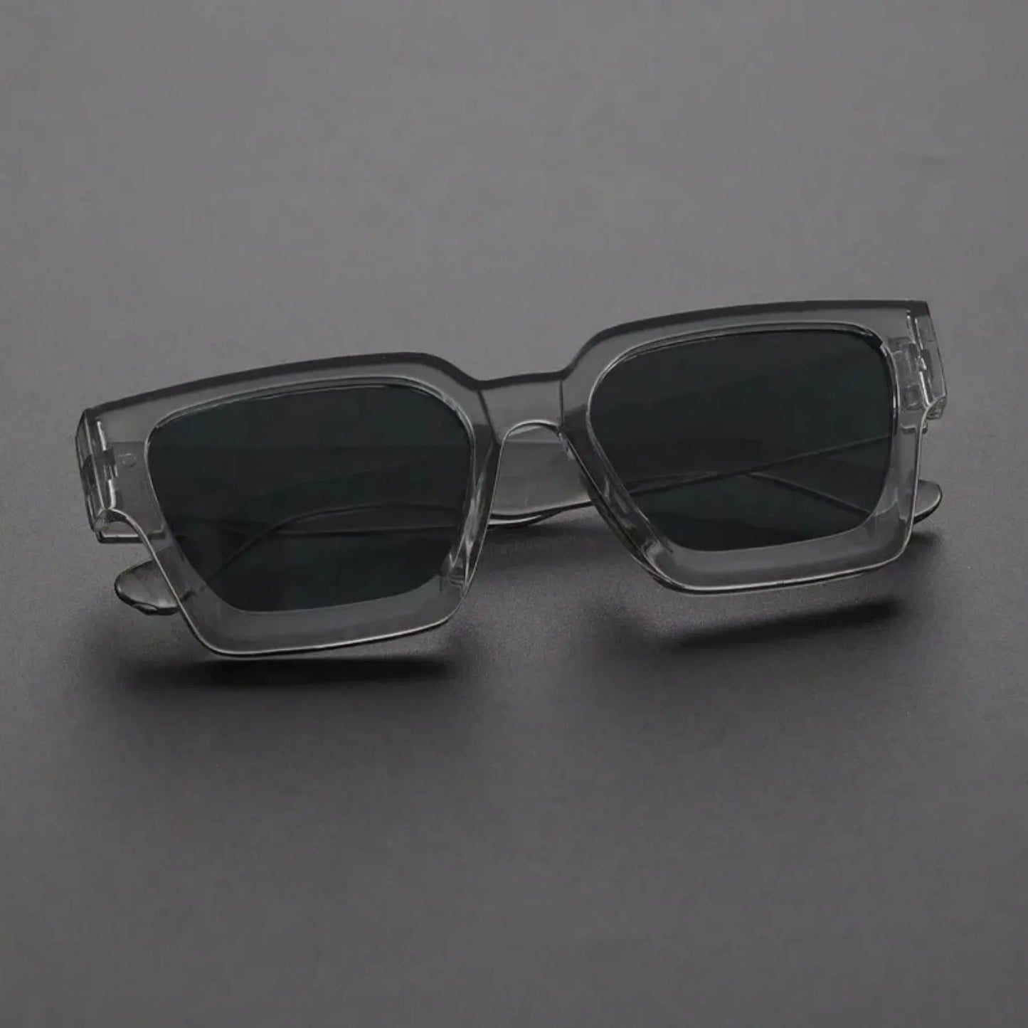 Lunettes de soleil unisexes en plastique, monture carrée, à la mode, pour la photographie de rue et les voyages à la plage, accessoires de conduite, 1 pièce