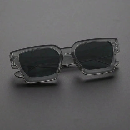Lunettes de soleil unisexes en plastique, monture carrée, à la mode, pour la photographie de rue et les voyages à la plage, accessoires de conduite, 1 pièce