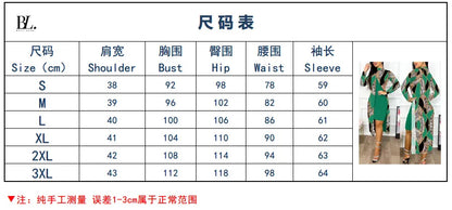 Robe décontractée à manches longues et col rond pour femme, tenue de bureau élégante, mode printemps-automne, imprimé géométrique, fente latérale, 2023