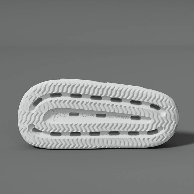 Semelle Extra épaisse hommes coussin d'air doux pantoufles décontractées sandales EVA tongs de mode en plein Air été bord de mer chaussures de plage