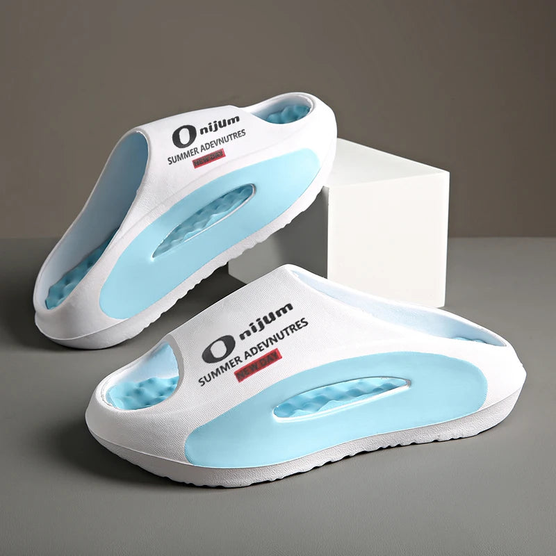 Pantoufles d'été décontractées pour hommes et femmes, Style Couple, pantoufles de plage en plein air, antidérapantes et Anti-odeur, nouvelle collection 2025
