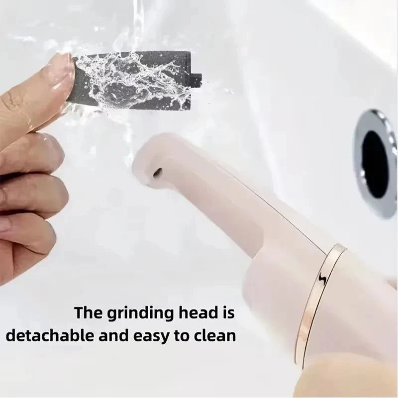 Nouveau dans USB électrique peau morte pédicure automatique pied broyeur rouleau Rechargeable pieds pédicure outil avec têtes de rouleau amovibles