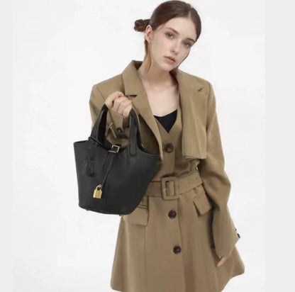 Nouveau 2025 sac seau en cuir pour femmes panier de légumes sac à main maman sac de mariage sac à bandoulière en polyuréthane souple avec poche Mobile