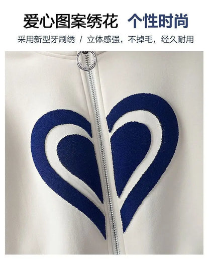 Printemps automne femmes survêtement de sport col montant fermeture éclair sweats + pantalons 2 pièces costumes dames tenues de mode vêtements de sport amples