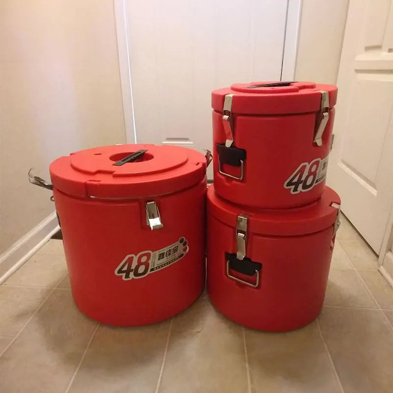 Boîte à lunch isolée pour aliments, restaurant en libre-service, grande capacité, récipient de stockage des aliments, ensemble E27, 4-7-15-30-60L, 5 pièces