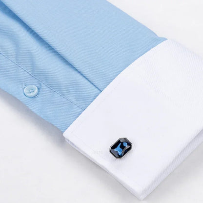 Chemise à manches longues pour hommes, Niche Chic, manches doubles pliées, col Windsor, robe de haute qualité, boutons de manchette français aléatoires, 2024