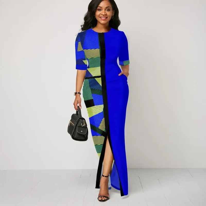 Robes africaines pour femmes, vêtements africains imprimés, grande taille, longue robe africaine imprimée, vêtements pour dames, été, 2024