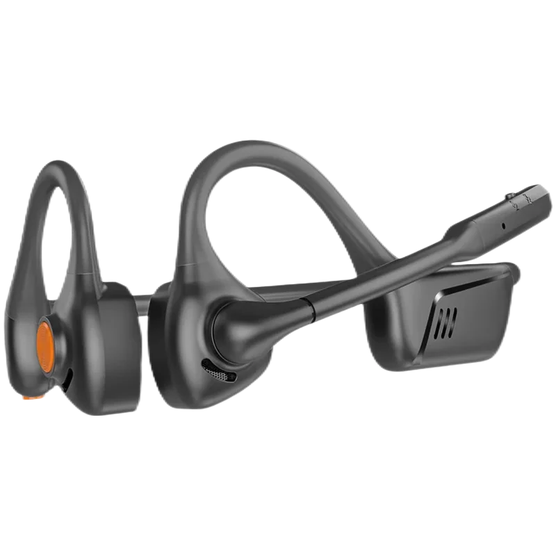 Écouteurs Bluetooth à Conduction d'air à oreille ouverte eppfun, microphone à flèche aptX-LL et bouton de sourdine, pour la conduite, les appels téléphoniques, le bureau