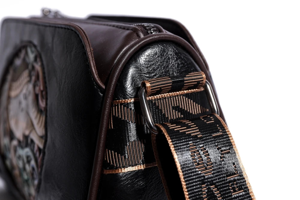 sac de luxe femme sacs bandoulière à imprimé animal sacs carré MOODS-Sacs à bandoulière de style vintage pour femmes, éléphant en relief, mini sac messager carré initié, sacs à main de créateur de luxe, 2024