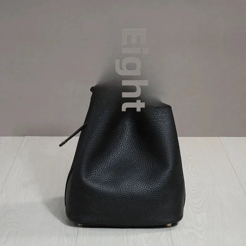 Sac à lunch en cuir de vachette véritable, panier alimentaire E27, sac à main de pique-nique Amazon, poignée supérieure souple, 2024 importé