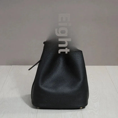 Sac à lunch en cuir de vachette véritable, panier alimentaire E27, sac à main de pique-nique Amazon, poignée supérieure souple, 2024 importé