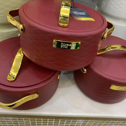 Pot isolant alimentaire pour événement du Ramadan, bol isolé de grande capacité, chauffe-déjeuner, conteneur pour fête pique-nique, 3 pièces/ensemble 1.5/2/2.5L