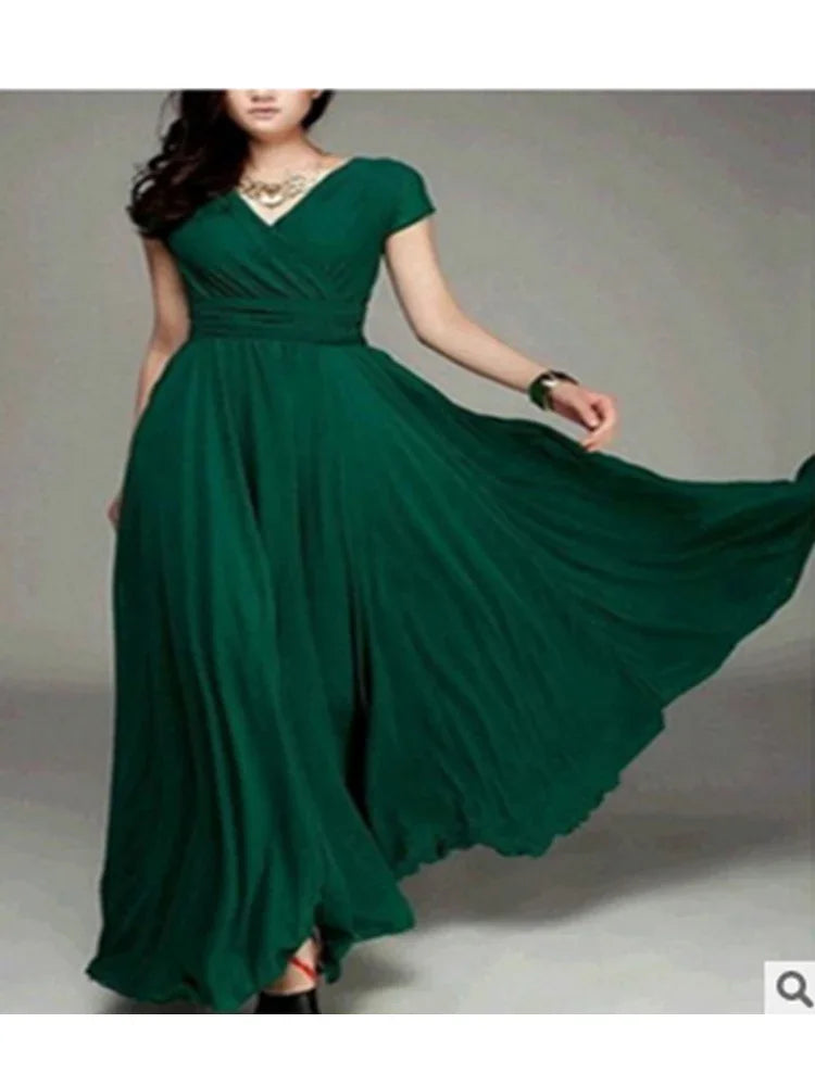 Robe moulante élégante à manches courtes en mousseline de soie pour femmes, robes de soirée bohèmes pour femmes, robe d'été sexy pour dames, 2022