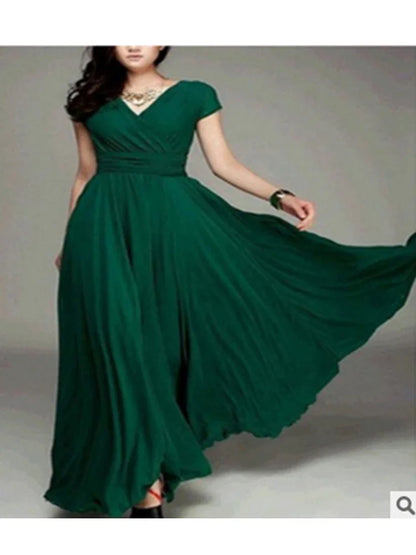 Robe moulante élégante à manches courtes en mousseline de soie pour femmes, robes de soirée bohèmes pour femmes, robe d'été sexy pour dames, 2022