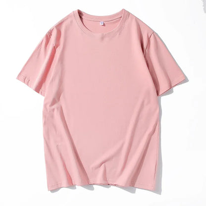 T-shirt manches courtes homme, uni et décontracté, 100% coton, 12 pièces, été